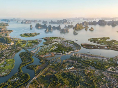 Bán biệt thự song lập vinhomes global gate hạ long, view quan kỳ quan thế giới. dt 162m , mặt tiền 0