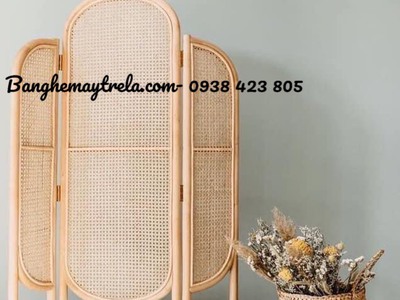 Bình phong mây tự nhiên kiểu đơn giản 0