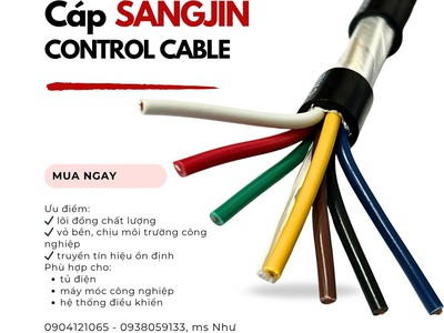Đơn vị cung cấp cáp Sangjin cho tủ điện công nghiệp uy tín 0