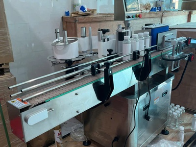 Máy dán nhãn chai tròn tự động, máy dán tem nhãn chai tròn tự động 0