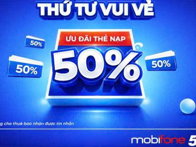 Thứ 4 Vàng Nạp thẻ liền tay nhận ngay 50 ưu đãi 0