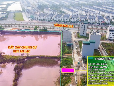 Thanh khoản lô đất cực hiếm khu đất dịch vụ 4.6 ha vân canh sát an lạc symphony 3 bước chân ra vành 0