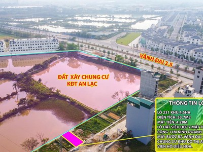 Thanh khoản lô đất cực hiếm khu đất dịch vụ 4.6 ha vân canh sát an lạc symphony 3 bước chân ra vành 1
