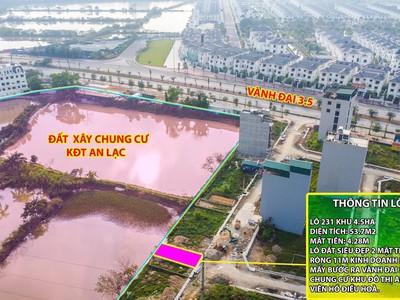 Thanh khoản lô đất cực hiếm khu đất dịch vụ 4.6 ha vân canh sát an lạc symphony 3 bước chân ra vành 3