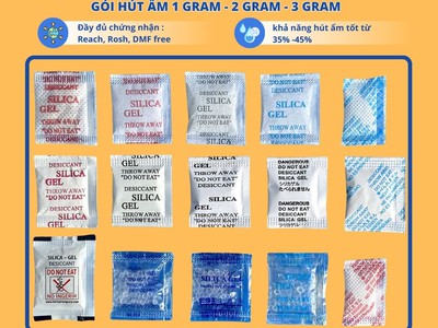 Gói hút ẩm cho hàng dệt may, nón, mũ 0