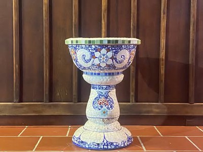 Cơ sở chậu hoa Thế Sơn - chậu hoa dán sành sứ - chậu khảm sành - cẩn miễng 1