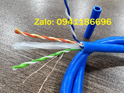 Phân phối dây cáp mạng Ancomteck Cat6 UTP, 23awg lõi đồng nguyên chất 100 mã ACT-6LAN-305BL 1