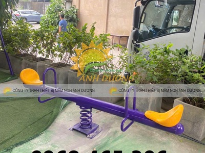 Bập bênh mầm non, bập bênh lò xo trẻ em 3