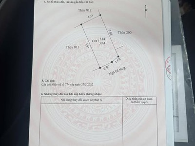 B.á.n lô đất ngõ 348 bình Lộc 0