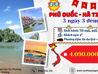 Hà Tiên - Phú Quốc - Câu Cá lễ 30.4 3 Ngày 3 Đêm 0