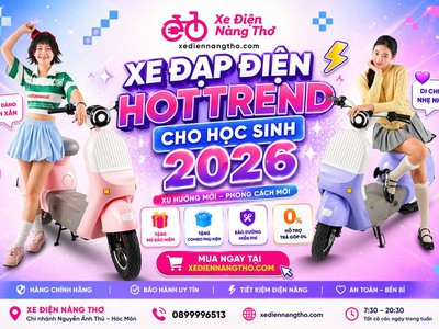 Xe Đạp Điện Hottrend Cho Học Sinh   Xu Hướng 2026 Không Thể Bỏ Qua 0