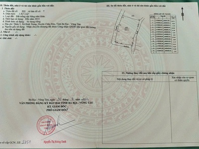 Chính chủ bán siêu phẩm đất đẹp 2 mặt tiền đường nhựa 1