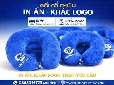 Kinh doanh Doanh nghiệp Gối Cổ Chữ U In Logo - Qùa Tặng Du Lịch Hot 0