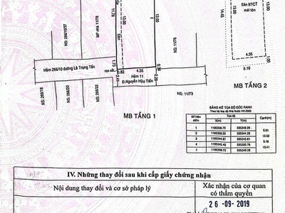 Nhà 11/78 Nguyễn Hữu Tiến, 5.2m.13.5m 69m2, 3 tầng, giá 7.5 tỷ 2