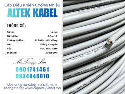 ​​​​​​​Cáp 4x0.5 chống nhiễu Altek Kabel sẵn Bắc Ninh, Bắc Giang, Hưng Yên, Thanh Hóa 3