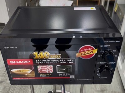Lò Vi Sóng Sharp R-211TV-BK 21L 8