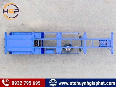 Rơ mooc xương 3 trục 40 feet THACO 8 và 12 khóa 4