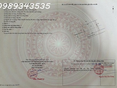 Bán đất mặt tiền đường đt 825, tân mỹ, đức hòa, long an, dt 480m2, giá đầu tư 4