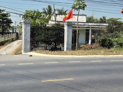 Bán đất mặt tiền đường đt 825, tân mỹ, đức hòa, long an, dt 480m2, giá đầu tư 1