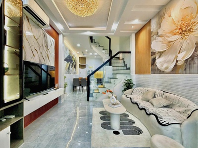 Tặng full nội thất - bình thạnh - phan văn trị - 4 tầng đúc thật - 5pn lớn - chính chủ - bán 6.8 tỷ 2