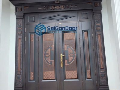 Cửa thép 2 cánh bền đẹp 0