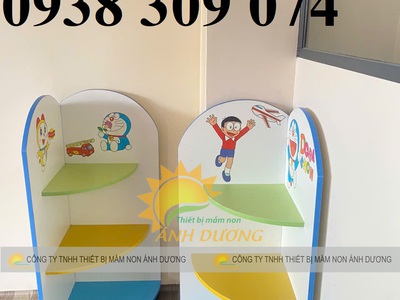 Kệ góc mầm non,kệ cá nhân mầm non, kệ học liệu nhà trẻ 6