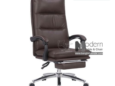 Ghế giám đốc nệm da có gác chân CR4102-P tại HCM 0