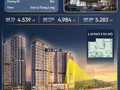 MIK Nam An Khánh toà Sky2 View cửa Bắc Đại Lộ Thăng Long Giá 4.539 tỷ TTS 0