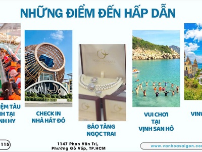 TP. HCM - Vĩnh  Hy - Nha Trang - Vịnh San Hô 3N3D LỄ 30.4 1