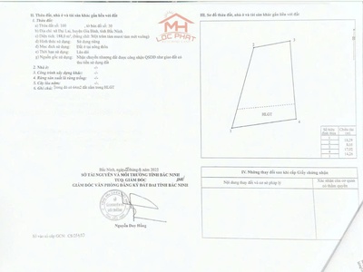 Bán gấp lô đất 188m2, mặt đường quốc lộ 285, Phương Triện, Đại Lai, Bắc Ninh 1