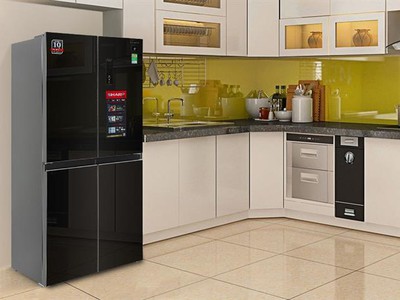 Tủ lạnh Sharp 4 cánh 421 lít FXP510VG 1