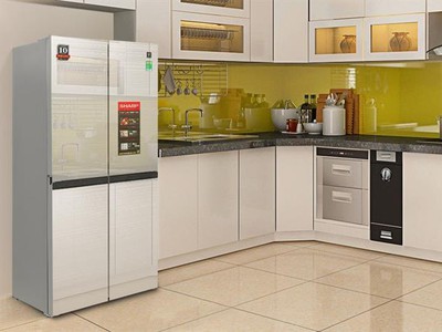 Tủ lạnh Sharp 4 cánh 421 lít FXP510VG 2