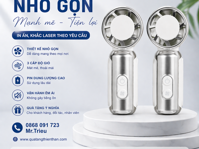  Quạt Mini Cầm Tay Nhỏ Gọn  0