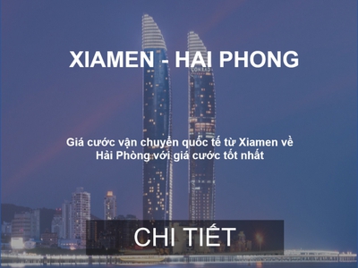 Cước Vận Tải Hàng Container Từ Xiamen Về Hải Phòng 0