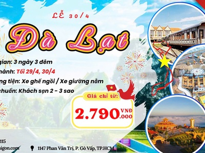 Đà Lạt 3N3Đ 2026 SGC 3