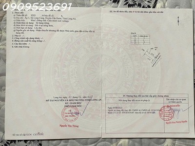 Bán đất tại long cang residence, 1,6 tỷ, 90 m2, pháp lý đầy đủ 0
