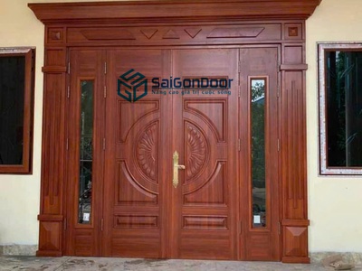 Cửa thép vân gỗ cửa chính 0