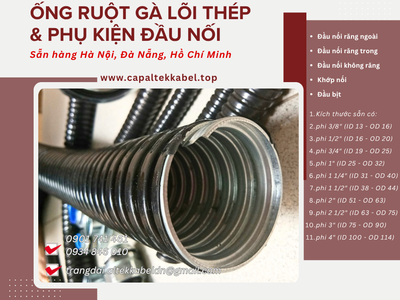 Ống ruột gà lõi thép phi  , phi  , phi 1 sẵn Hà Nội, Đà Nẵng, Sài Gòn 2