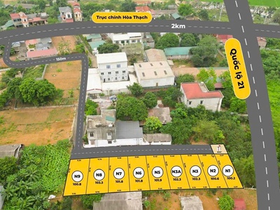 2 tỷ sở hữu ngay đất phú cát - ô tô vào tận cửa - gần trung tâm - tiện ích xung quanh - giá mềm 0