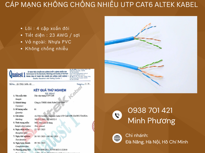 Cáp mạng UTP Cat6 không chống nhiễu   Giải pháp tiết kiệm cho hệ thống mạng 1