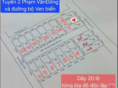 Bán đất tuyến 2 Phạm Văn Đồng, Minh Đức, Đồ Sơn, Hp 1