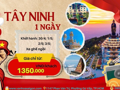 Khám phá Tây Ninh 1 ngày 2026 sgc 0