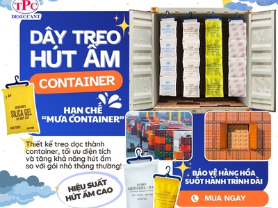 Dây hút ẩm treo container 2