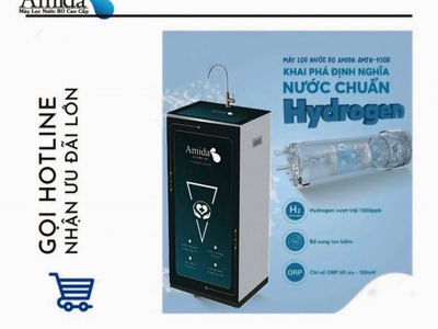 Máy lọc nước RO cao cấp Amida tích hợp lõi Ion AMTK-10GR nước kiềm pH 8.0-9.5 0