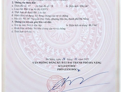 Bán nhà đất trung tâm hội an quỹ đất hiếm 208m 4