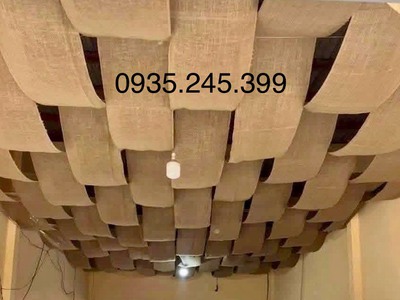 Vải bố trang trí và decor trần nhà 7