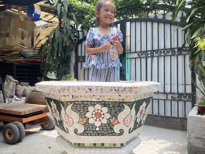Chậu miểng to, chậu cây cảnh 10