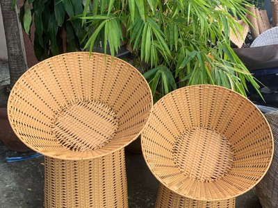Sọt trưng trái cây mây nhựa 1