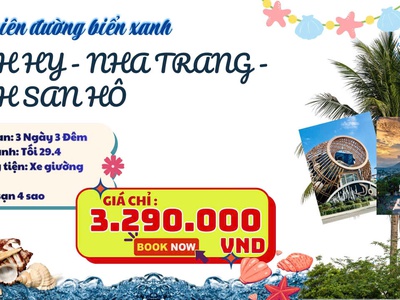 Vĩnh Hy Nha Trang Vịnh San Hô 3N3Đ Lễ 30.4 0