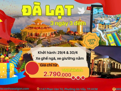 Tour Lễ Đà Lạt 3N3Đ 2026 sgc 0